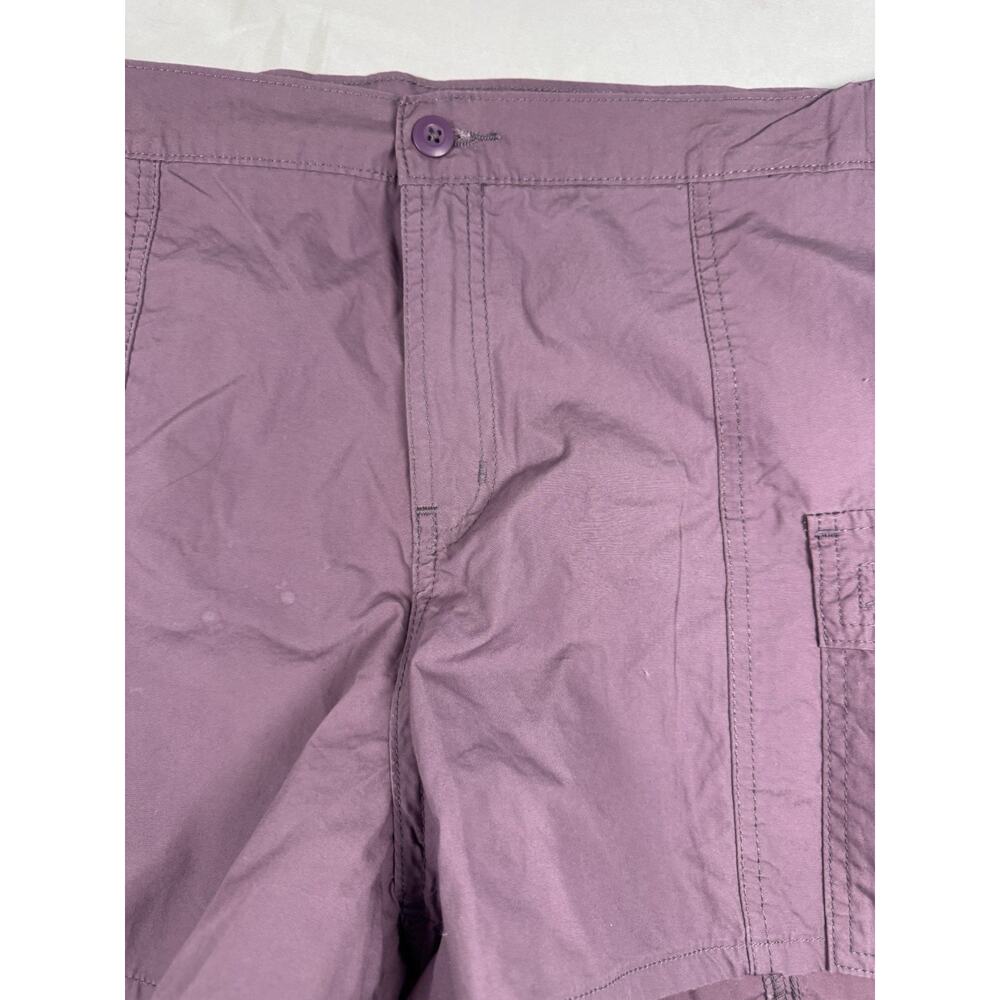 Levi Strauss Signature Cargo Shorts Women’s Large Purple Utility Casual - Picture 4 of 11